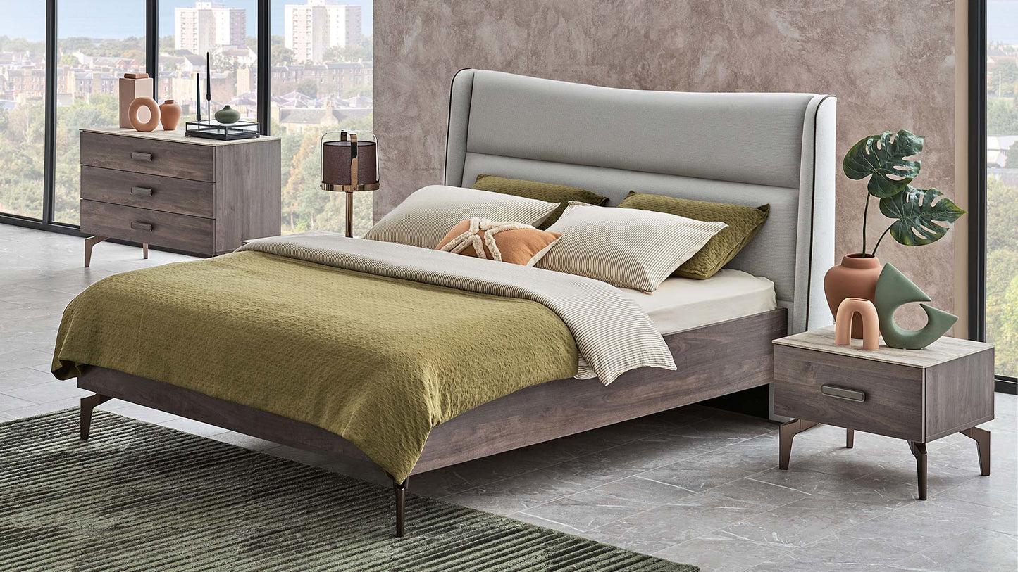 Piero Bedstead 180X200 With 2 Nightstand