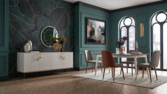 Larina Dining Table With 6 Alice Chair