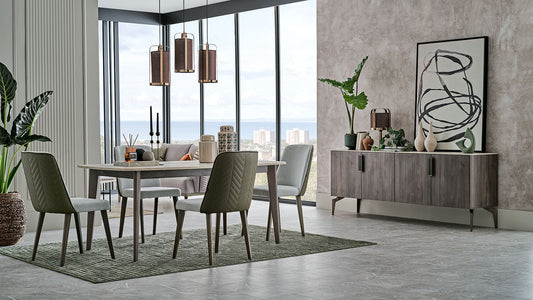 Piero Dining Table With 6 Ravenna Chairs