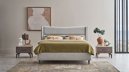 Piero Bedstead 160X200 With 2 Nightstand